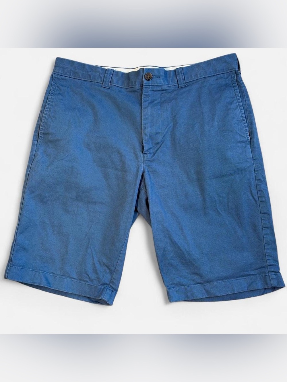 J. Crew Men's Royal Blue Flat-Front Chino Shorts